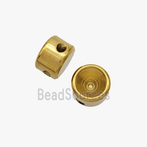 Stainless Steel Beads Gold Plated