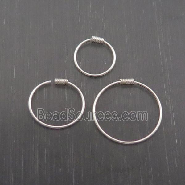 Sterling Silver Hoop Earring