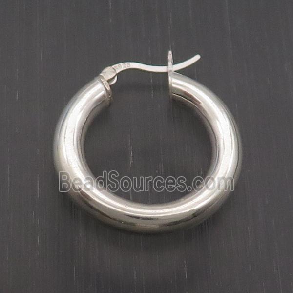 Sterling Silver Latchback Earring