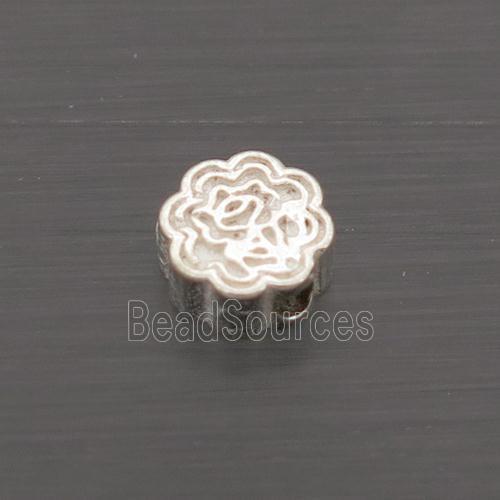 Sterling Silver Beads Flower