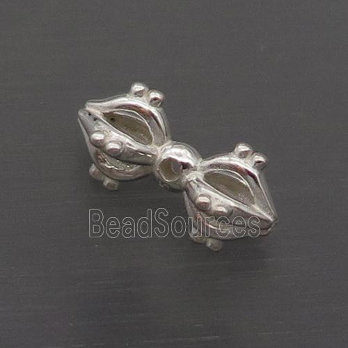 Sterling Silver Beads Tibetan Dorje Vajra Pestle