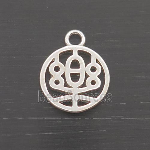 Sterling Silver Pendant Chinese Lucky