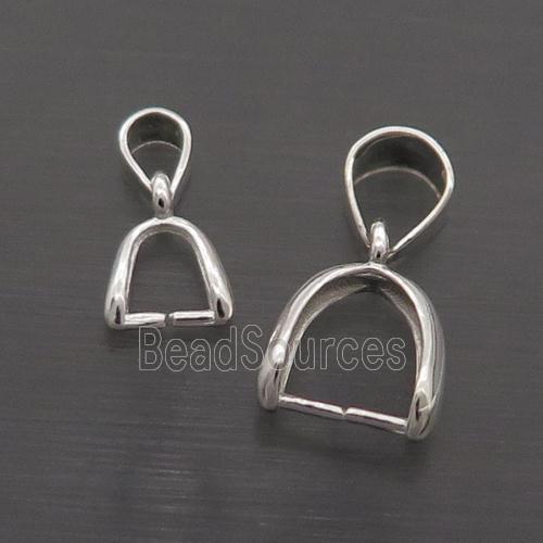 Sterling Silver Pinch Bail Clasp