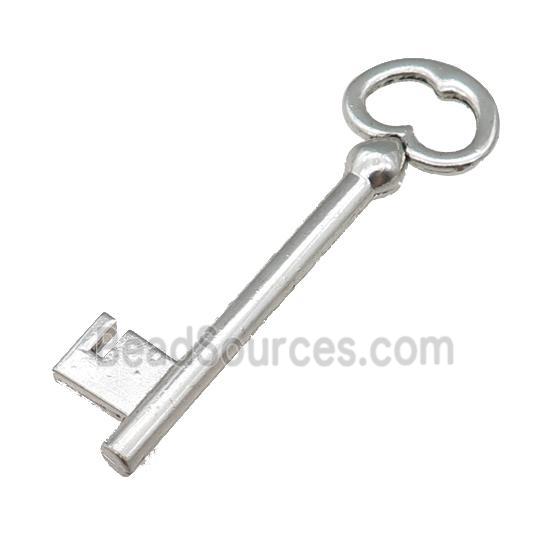 Tibetan Style Zinc Key Charms Pendant Antique Silver