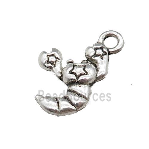Tibetan Style Zinc Scorpio Pendant Antique Silver