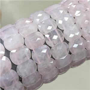 Natural Pink Rose Quartz Bracelet Stretchy, approx 10-14mm