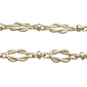 Copper Chain Gold Plated, approx 10-25mm