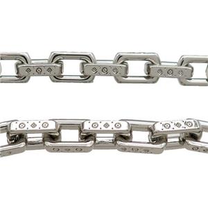 Alloy Chain Platinum Plated, approx 9.5-15mm