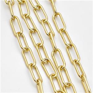 Copper Chain Paperclip Gold plated, approx 7-17mm