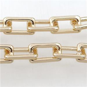 Alloy Chain, lt.gold plated, approx 11-20mm