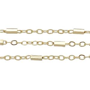 copper chain, gold plated, approx 2mm