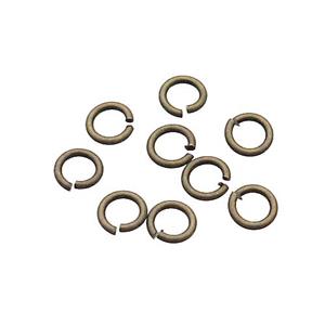 Copper Jump Ring Unfade Antique Bronze, approx 4mm dia