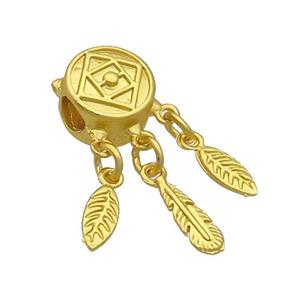 Alloy Pendant Tassel Duck Gold, approx 4-11mm, 10mm, 4mm hole