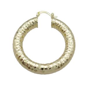 Copper Latchback Earring Gold Plated, approx 40mm