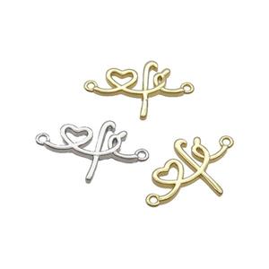 Copper Pendant 2loops Mixed, approx 15-20mm