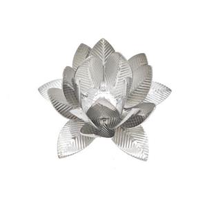 Copper Lotus Beads Flower Platinum Plated, approx 30mm