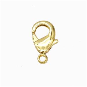 Copper Lobster Clasp Gold Plated, approx 10mm