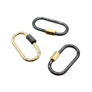 copper Carabiner locker, mix, approx 12-25mm