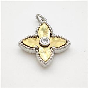 copper star pendant, gold plated, approx 18mm