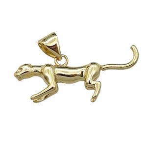 copper dragon charm pendant, gold plated, approx 8-26mm