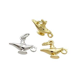 Copper AladdinLamp Pendant Charm Mixed, approx 7-11mm