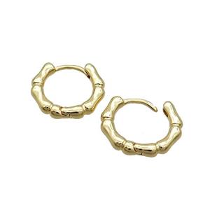 Copper Hoop Earring 18K Gold, approx 15mm