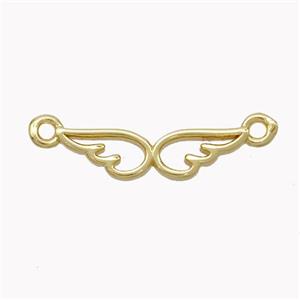 Copper Angelwings Connector Gold Plated, approx 4.5-17mm