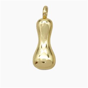 Copper Letter-I Pendant Gold Plated, approx 13-18mm