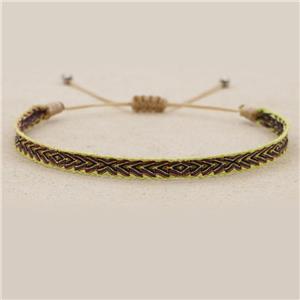 nepal style Handmade braid Bracelet, adjustable, approx 4-6mm, 16-24cm length