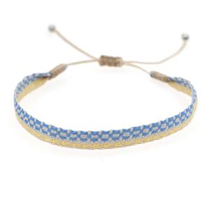 Handmade braid Bracelet, adjustable, approx 6mm, 16-24cm length