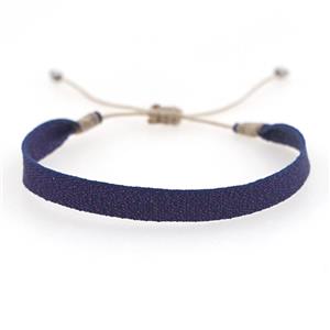 Handmade braid Bracelet, adjustable, approx 6mm, 16-24cm length