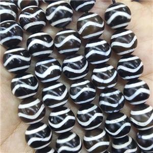 round Tibetan Dzi Agate Beads, approx 10mm dia, 38pcs per st