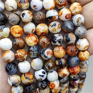 Orange Fire Agate Beads Smooth Round, approx 8mm dia