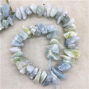 Natural Aquamarine Nugget Beads Freeform Rough, approx 12-22mm