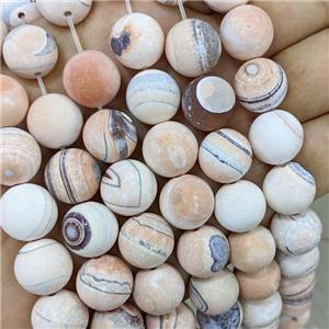 Fire Agate Beads Matte Round, approx 14mm