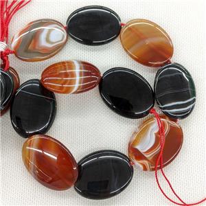 Natural Red Agate Oval Beads Dye, approx 30-40mm