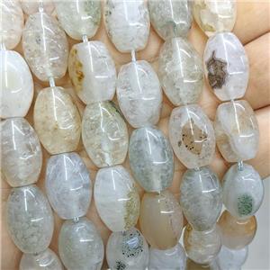 Druzy Agate Rice Beads Natural Color, approx 13-18mm