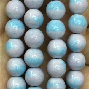 dichromatic round Alashan Agate Beads, approx 8mm dia