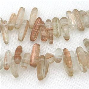 watermelon Quartz chip beads, approx 6-22mm