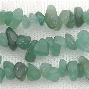 green Aventurine chip beads, approx 5-8mm