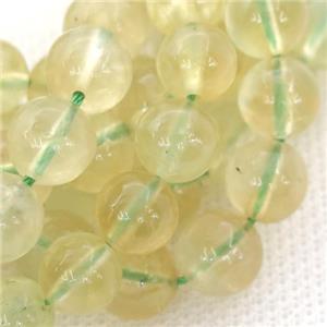 Olive Zoisite Quartz Beads Smooth Round, approx 6mm dia