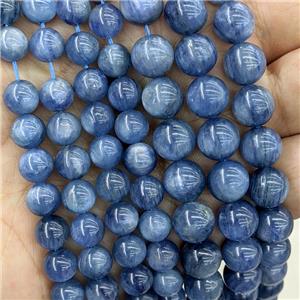 blue Kyanite Beads, round, AA-grade, approx 8mm dia