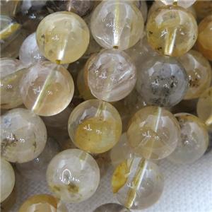 landscape Quartz Beads, round, approx 8mm dia