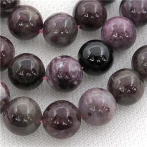 plum blossom Tourmaline Beads, round, approx 7mm dia