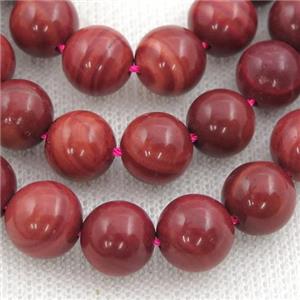 Red Brazilian Rhodonite Round Beads, approx 8mm dia