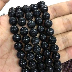 black round Cats Eye Stone Beads, approx 10mm dia