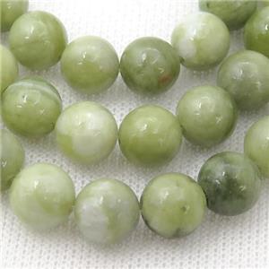 lt.green Taiwan Chrysoprase Beads, round, approx 4mm dia