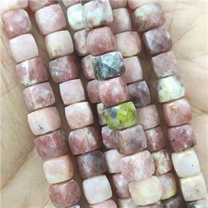 pink Plum Blossom Jasper beads, approx 6mm