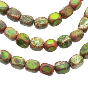 Multicolor Imperial Jasper Beads Freeform, approx 5-7mm