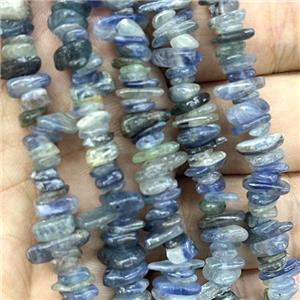 Blue Kyanite Chip Beads, approx 5-8mm, 32inch length